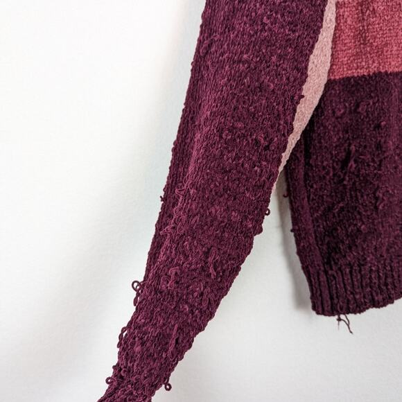 Lovers + Friends Pink Colorblock Chenille Knit Raye Sweater - Picture 5 of 8